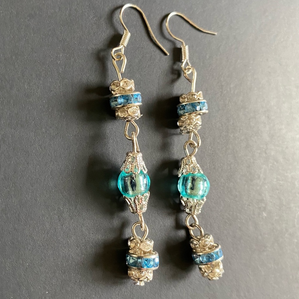 3 for 15. Handmade Bead and Rhinestone Earrings